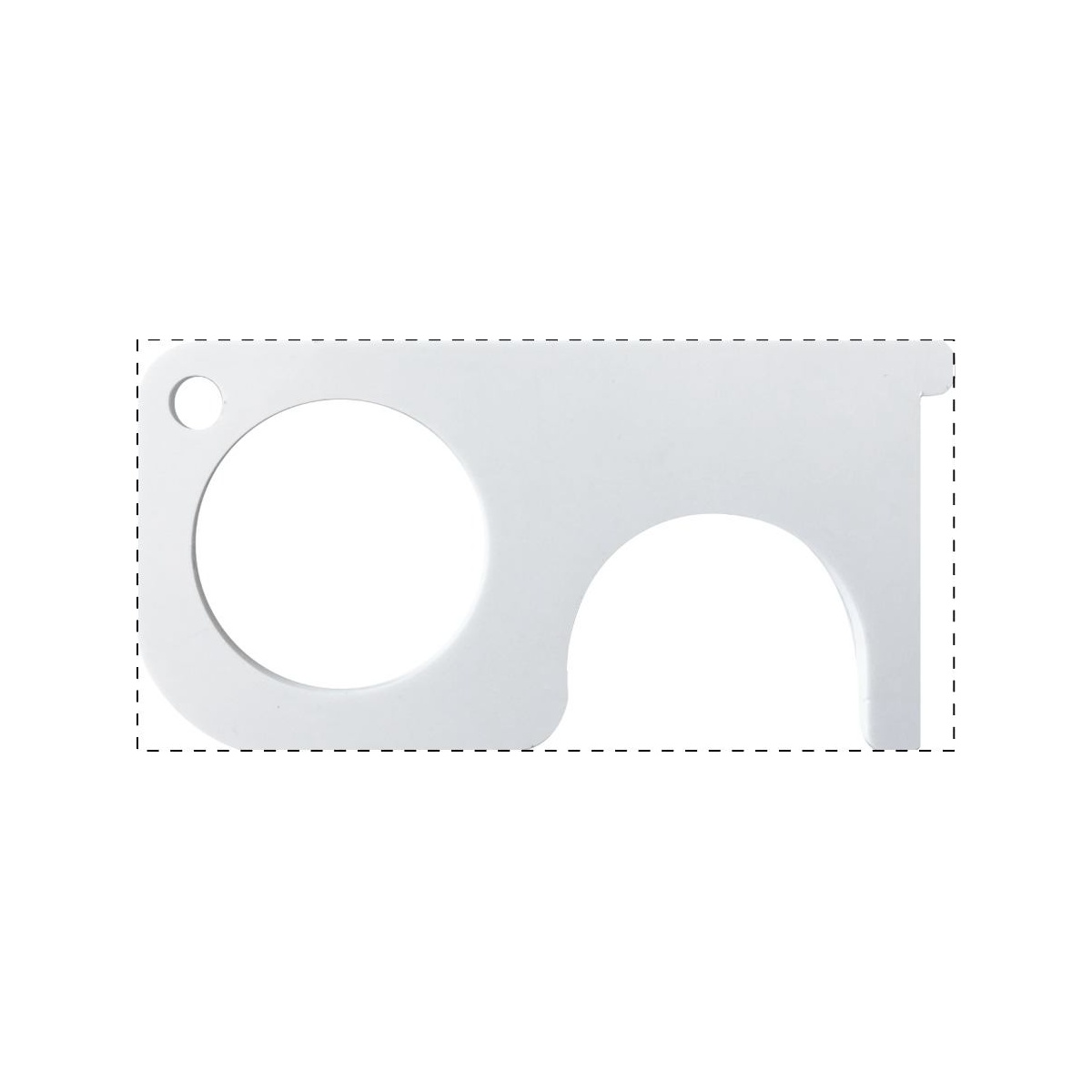 Achterkant - hygiënesleutel (7 x 3,5 cm)