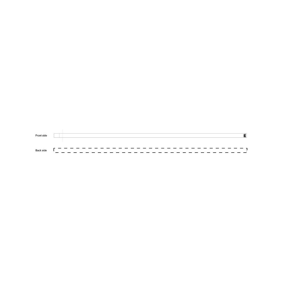 Achterkant (96,2 x 2 cm)