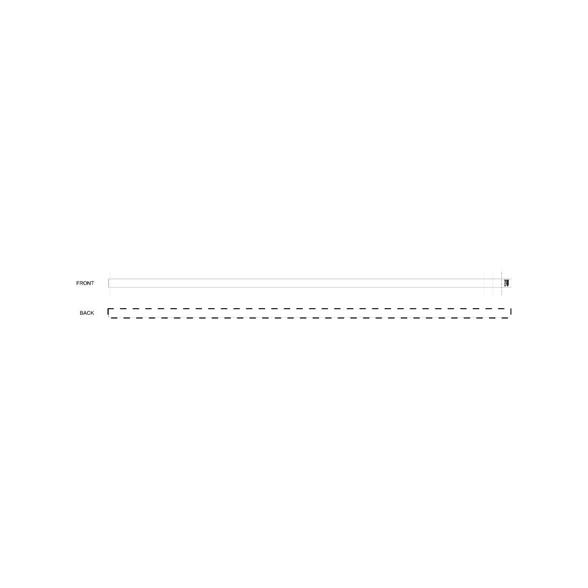 Achterkant (96,2 x 2 cm)