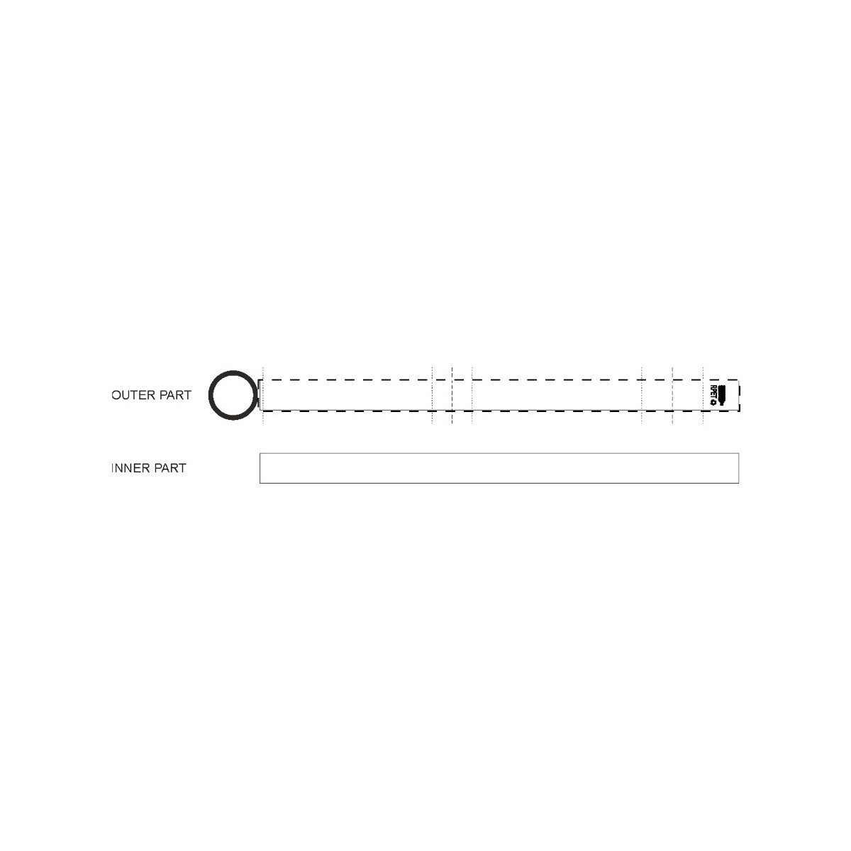 Buitenzijde (32 x 2 cm)