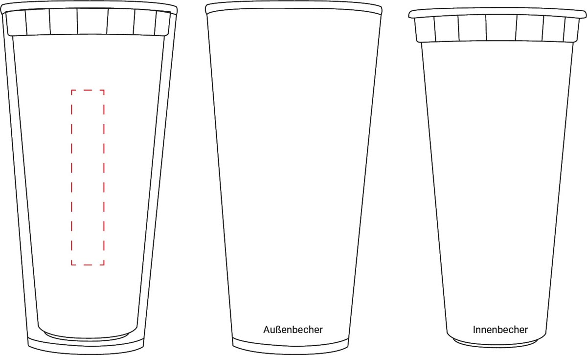op binnenbeker (1,5x8 cm)