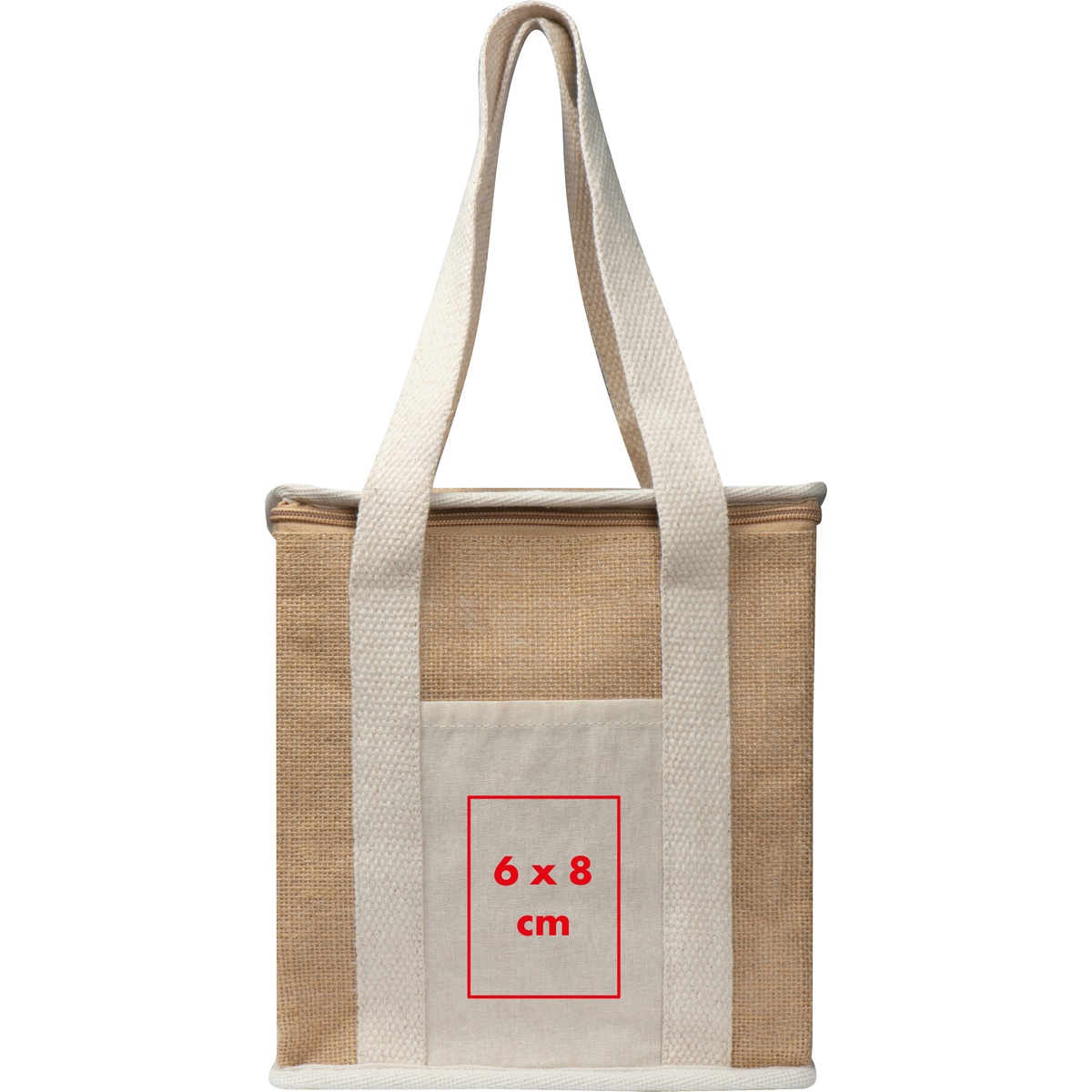 Op de onderkant (6 x 8 cm)