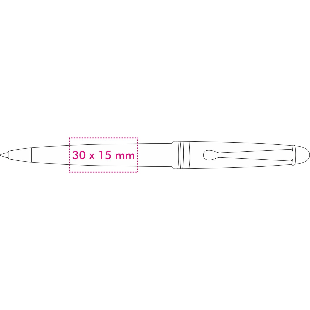 Verlengde van de clip (3 x 1,5 cm)