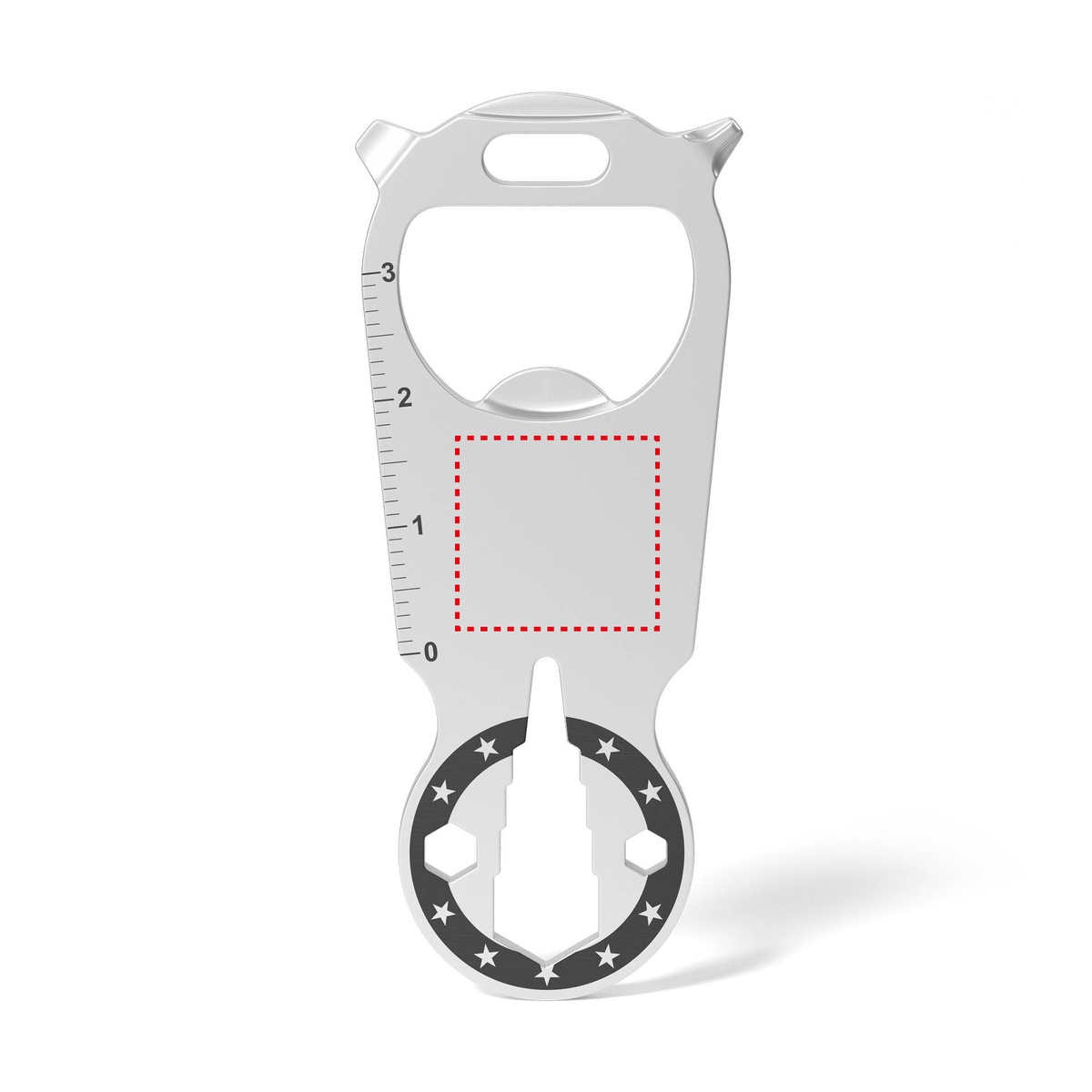 Voorzijde (1,7 x 1,5 cm )