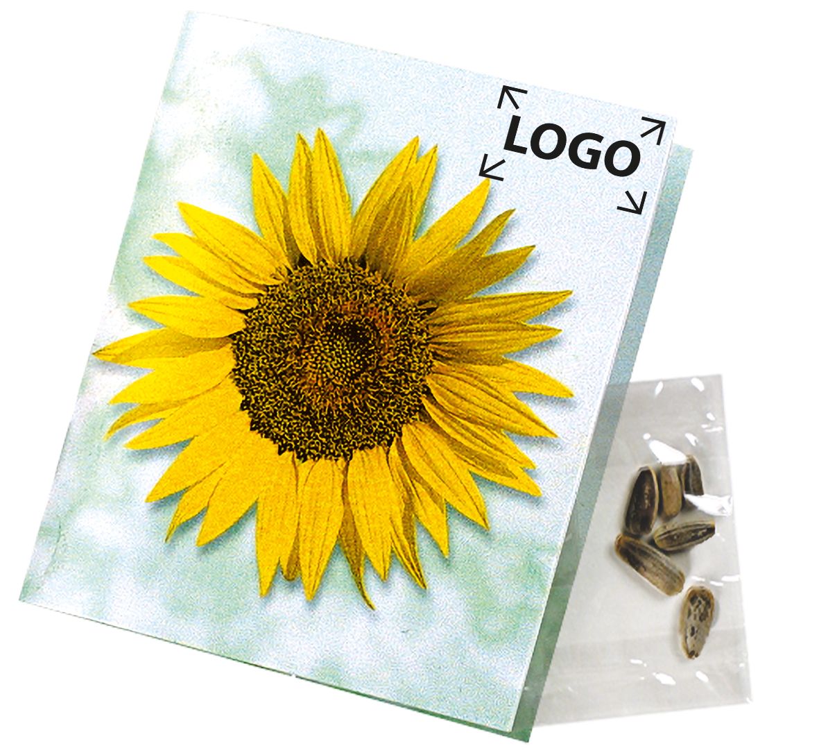 op de kaart (14,0 x 8,0  cm)