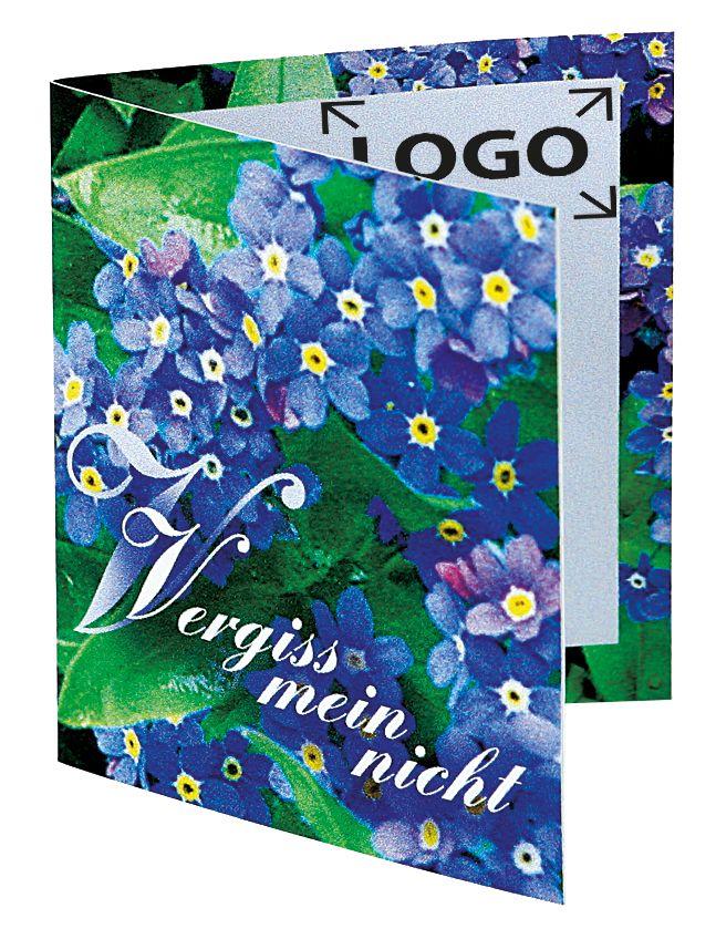 op de kaart (14,0 x 8,0  cm)