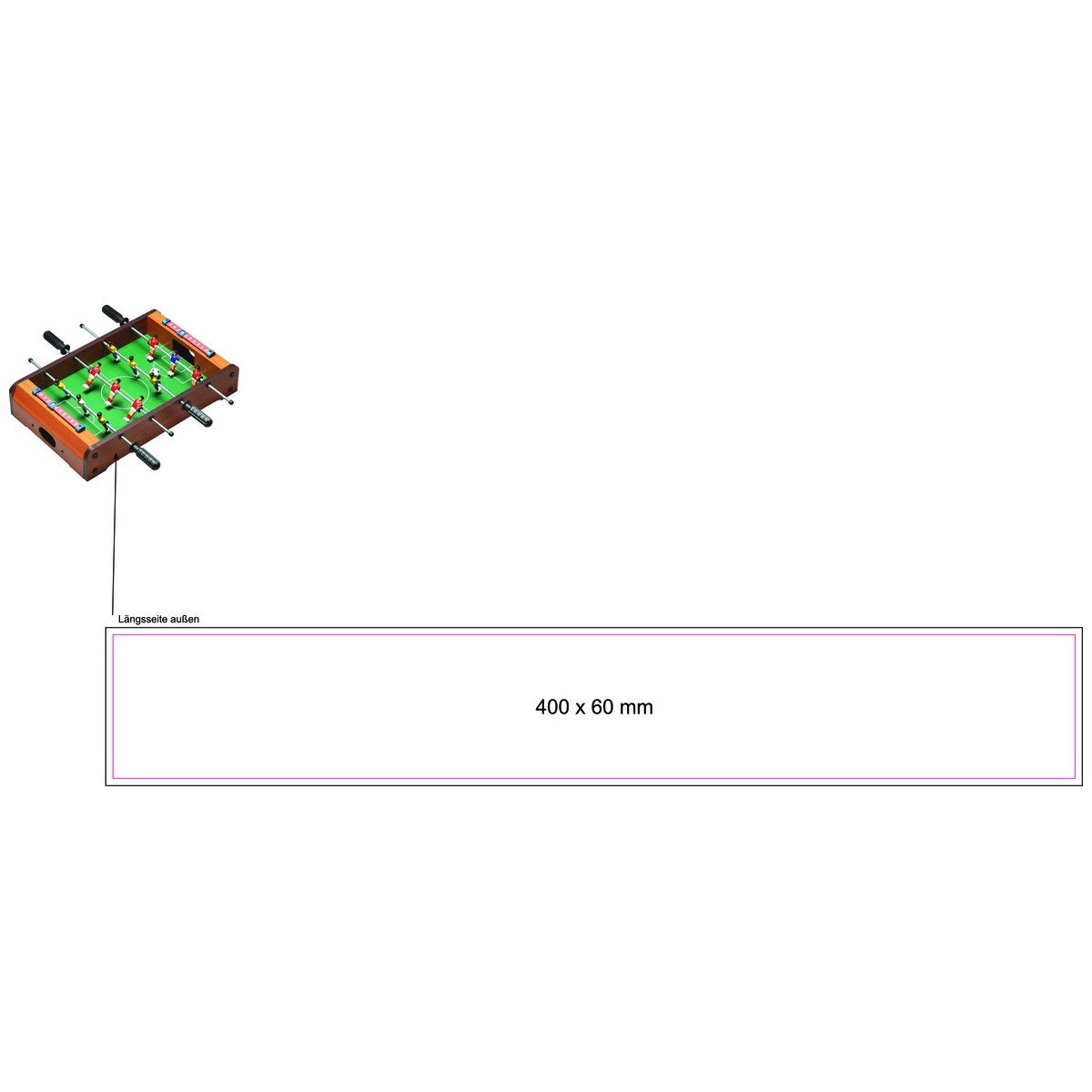 naast scorebord (4x2 cm)