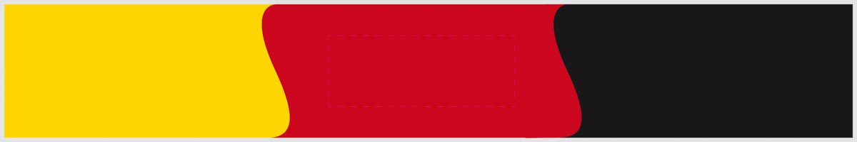 op rood segment (13x5 cm)