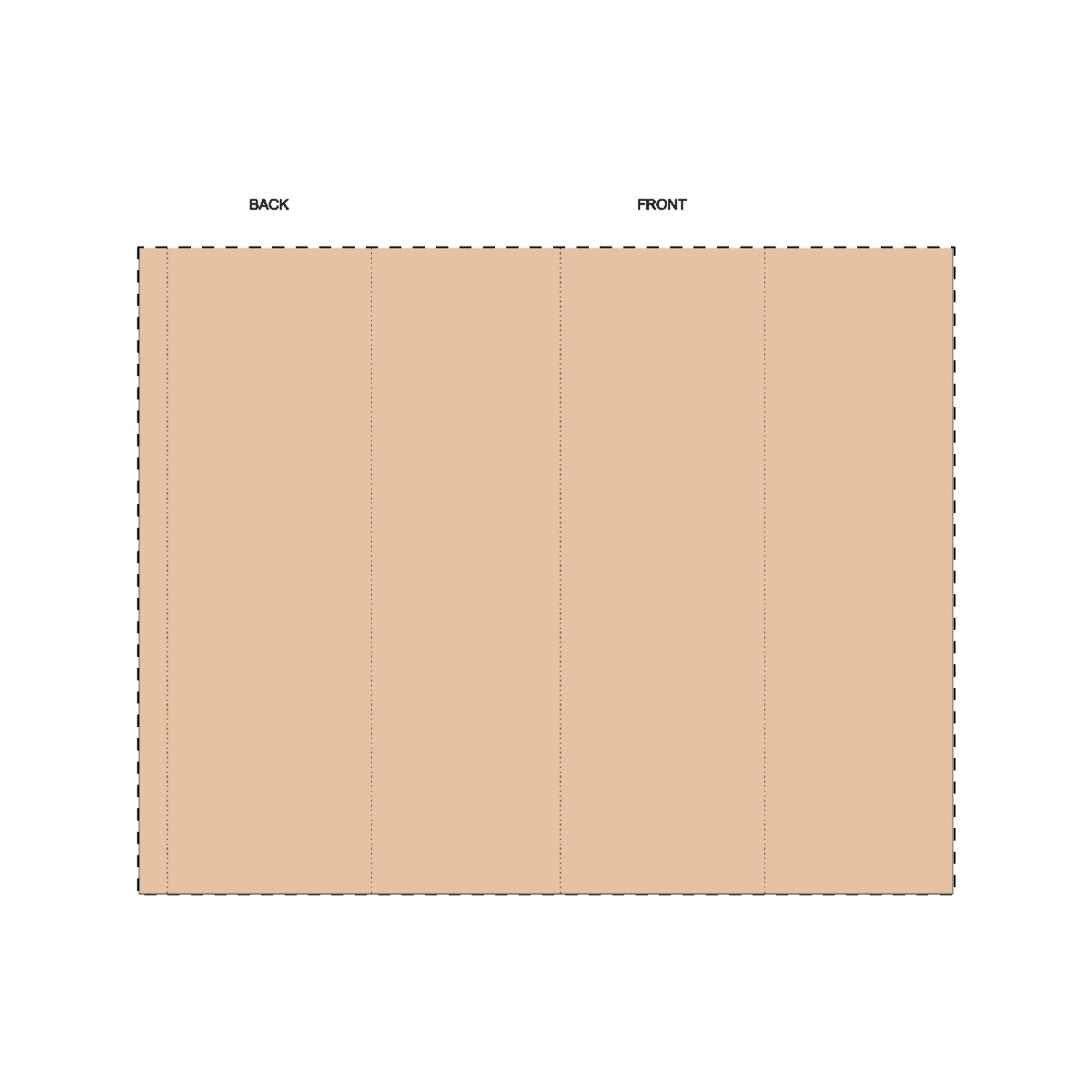 Kraft papierbanderole (22,8 x 28,7 cm)