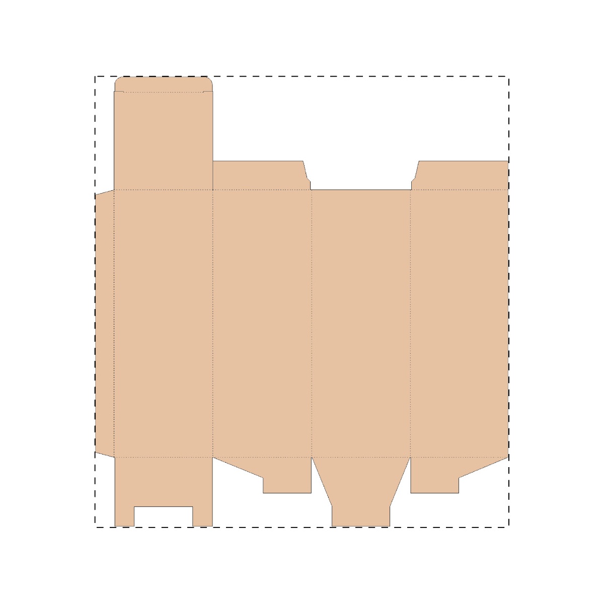 Maßgefertigter Kraft-Wellpappkarton (355 x 387 mm)