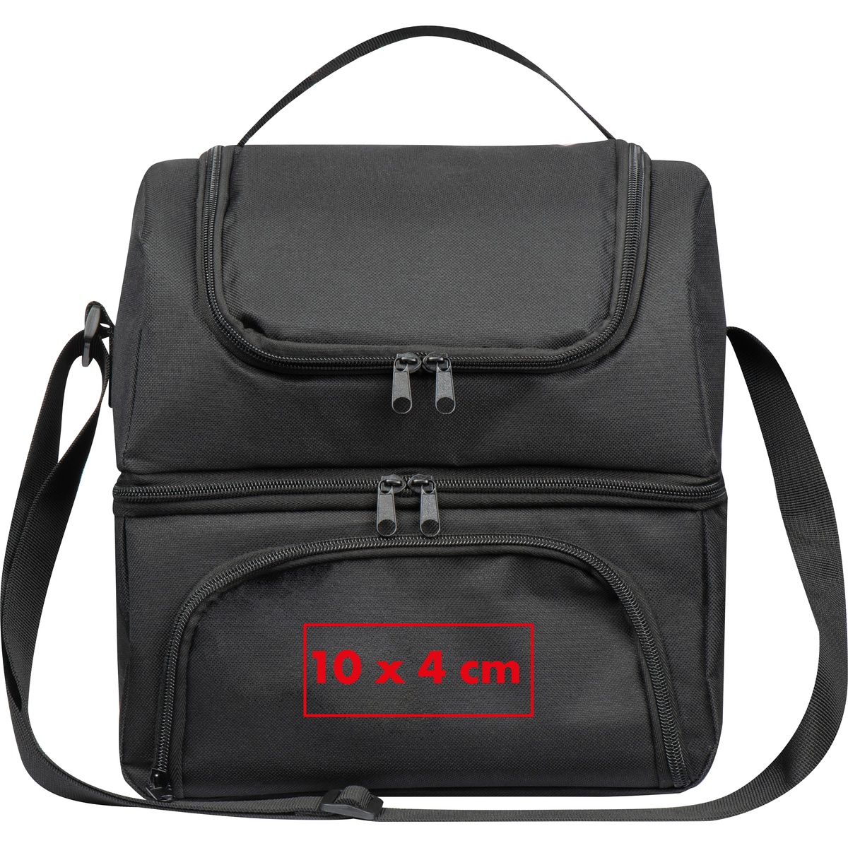 Op de zak (10 x 4 cm)