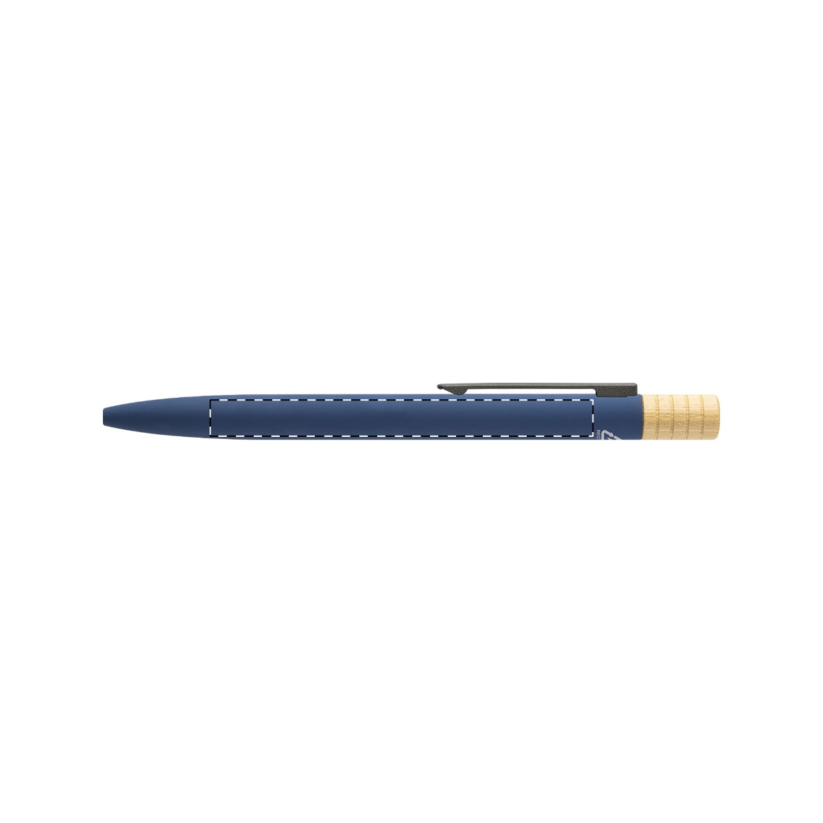 Balpenbody rechts van clip (6 x 0,5 cm)