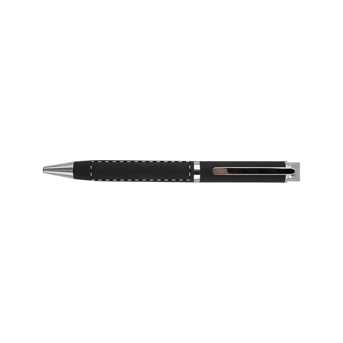 Balpenbody in verlenging van de clip (5 x 0,6 cm)