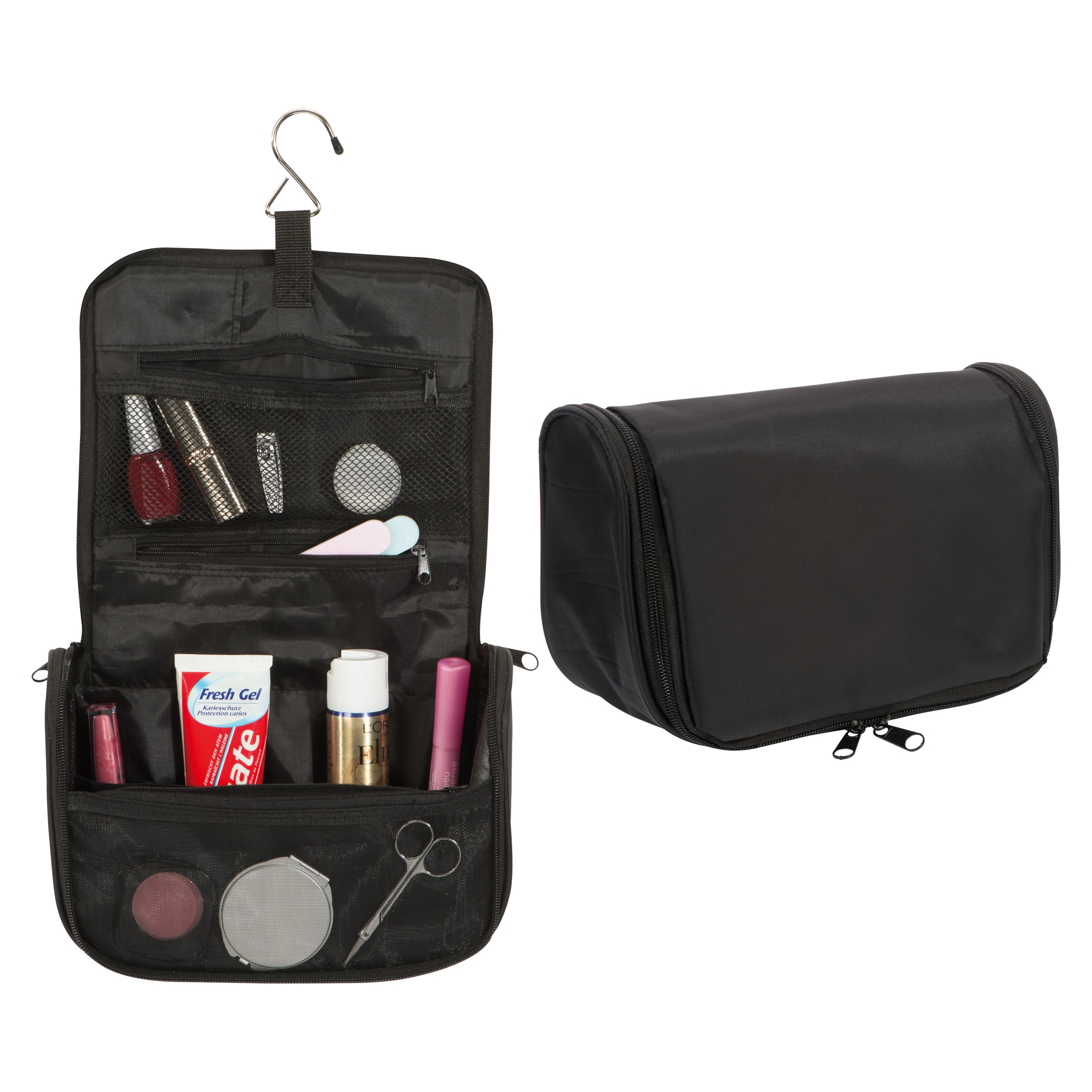 Op de klep van de tas (10 x 5 cm)