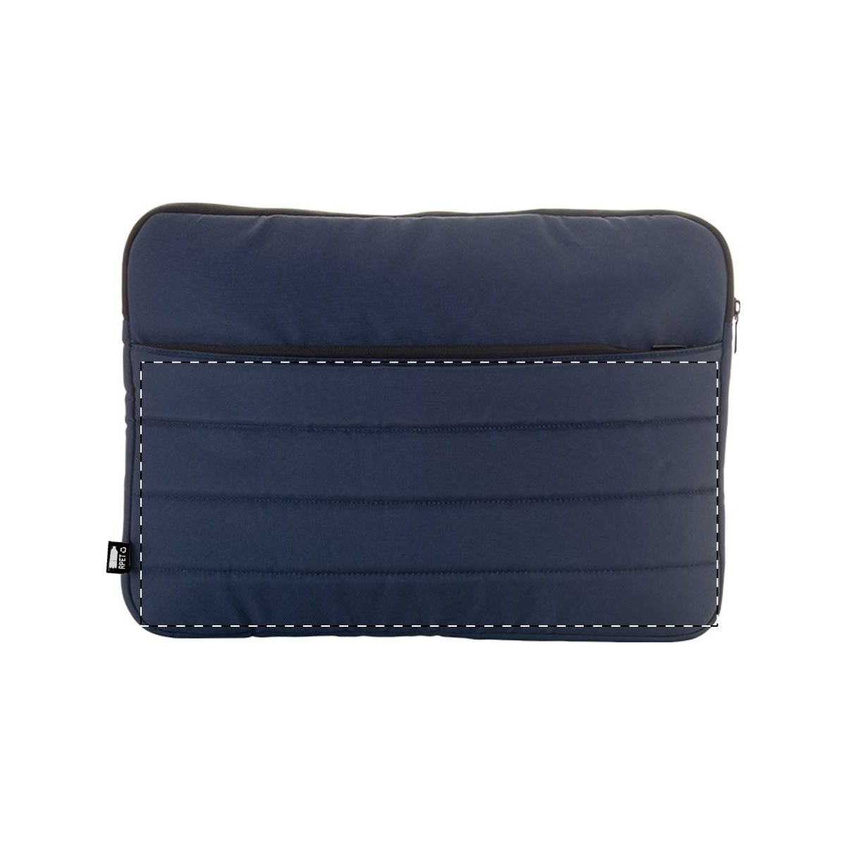 Achterkant onder rits (15 x 4 cm)