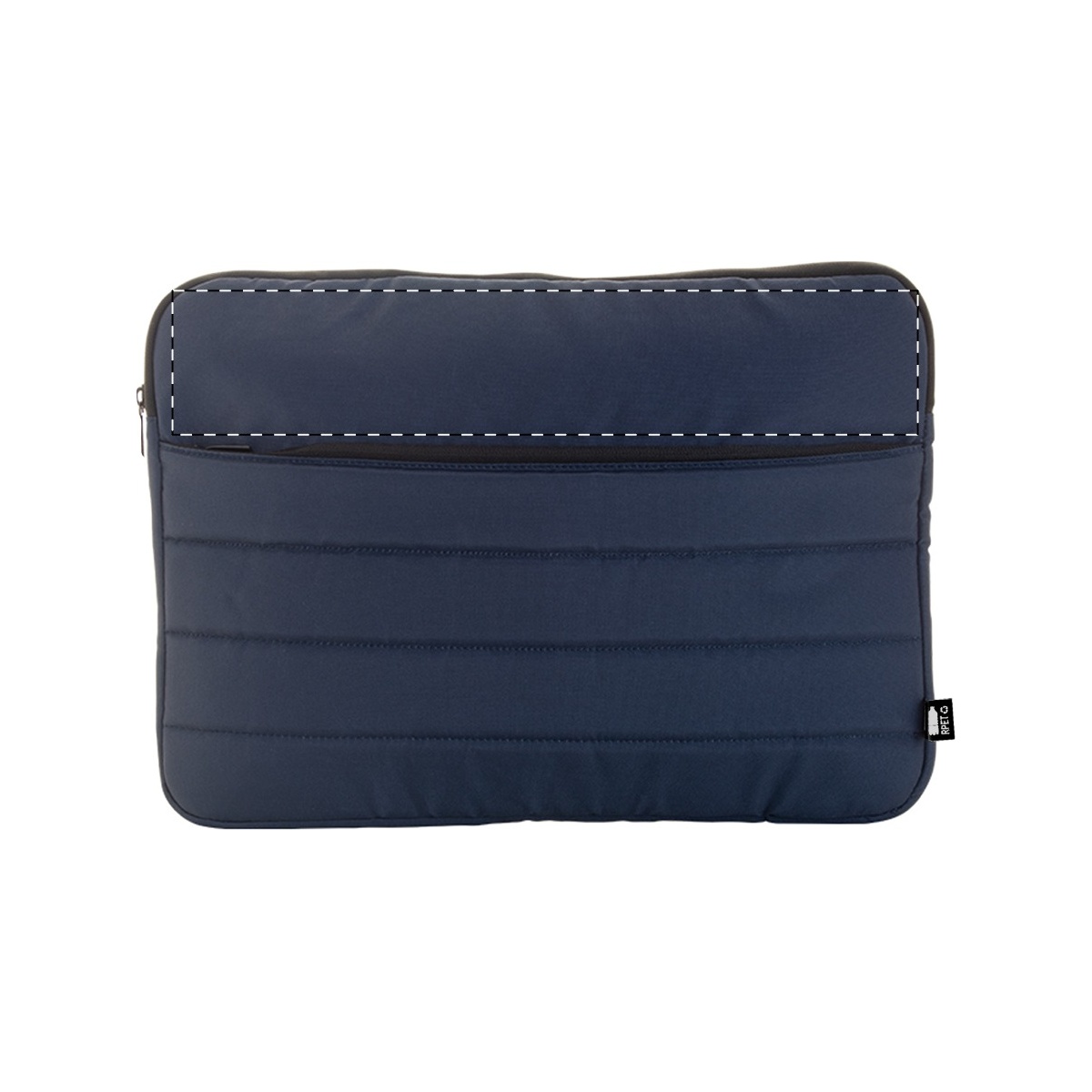 Voorkant boven rits (15 x 5 cm)