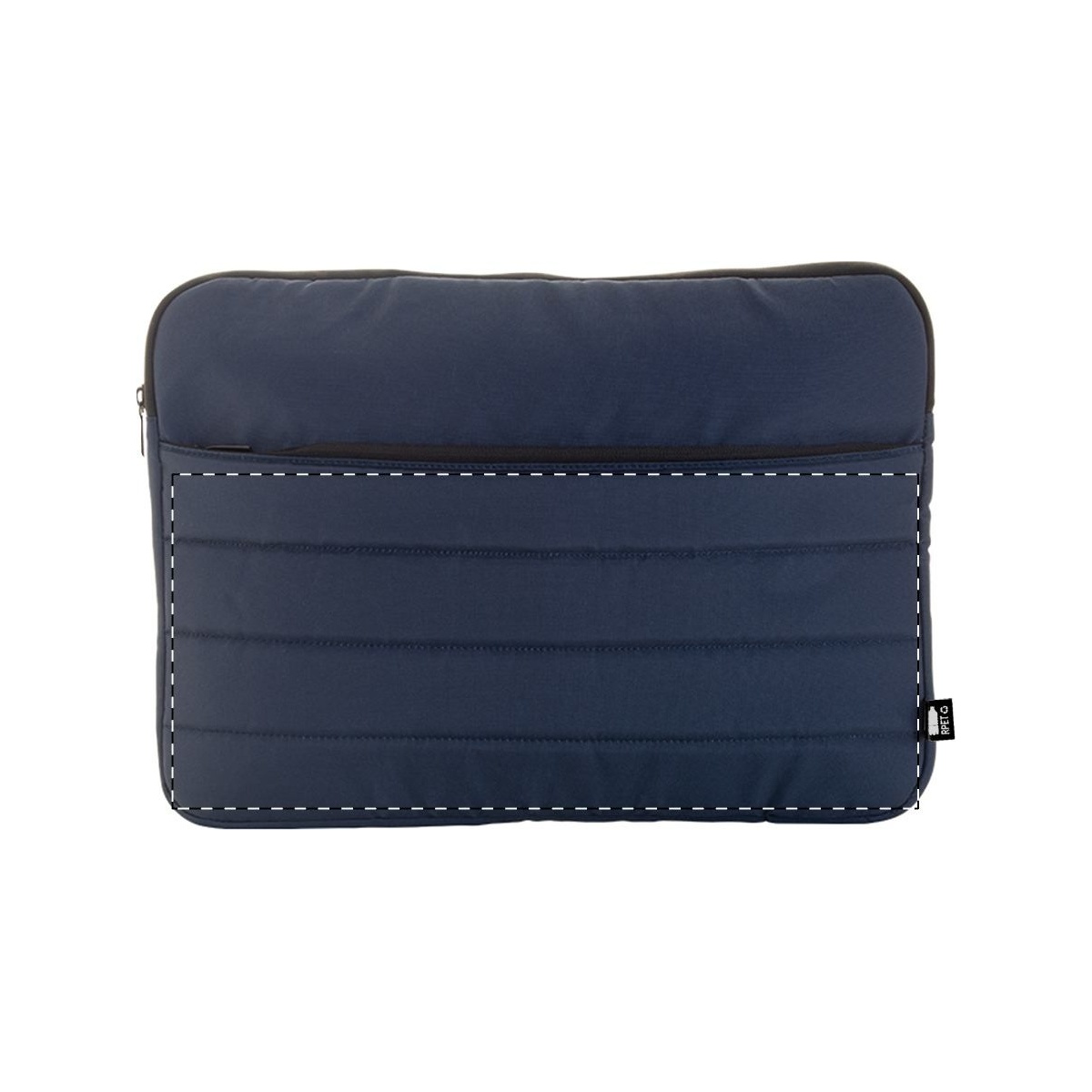 Voorkant onder rits (15 x 4 cm)