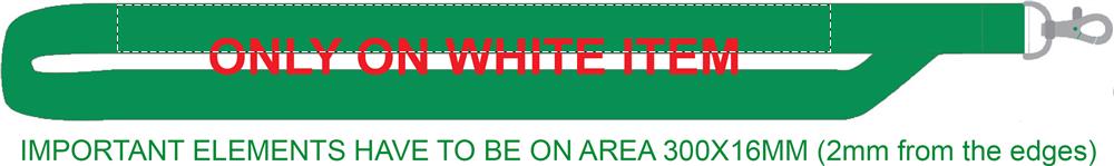 Band achter op wit (2 x 30 cm)