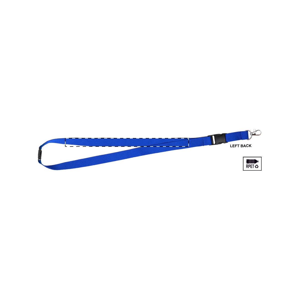 Linker band achterkant (28 x 1,5 cm)