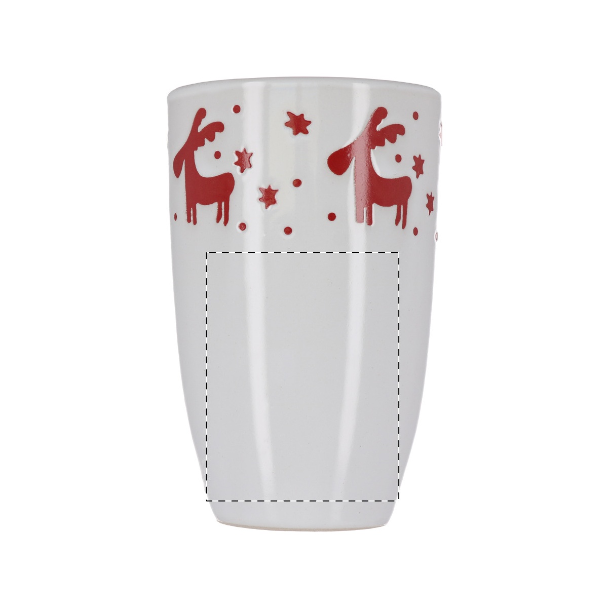 Tegenover het hengsel (5 x 8 cm)