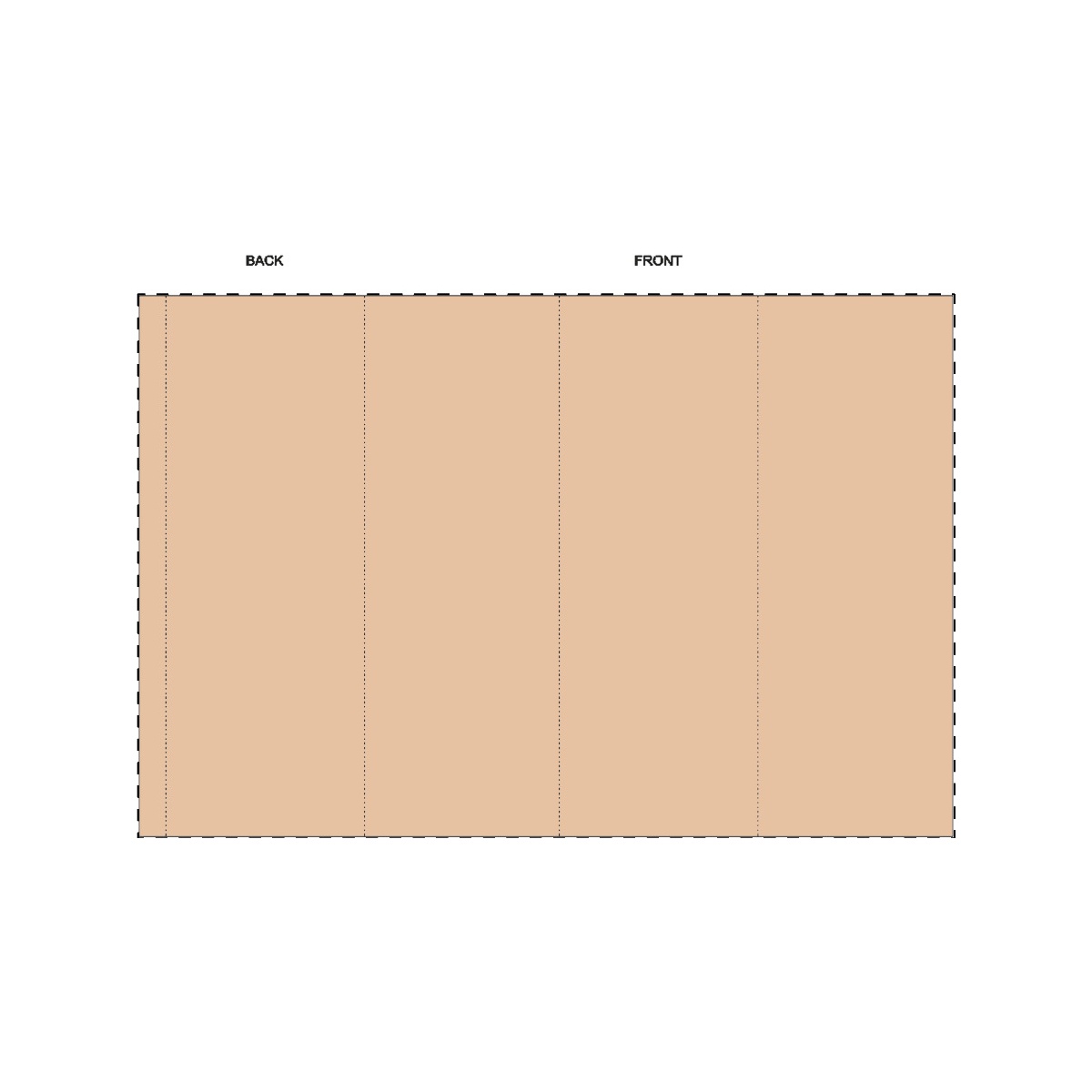 Kraft papierbanderole (30,8 x 20,7 cm)