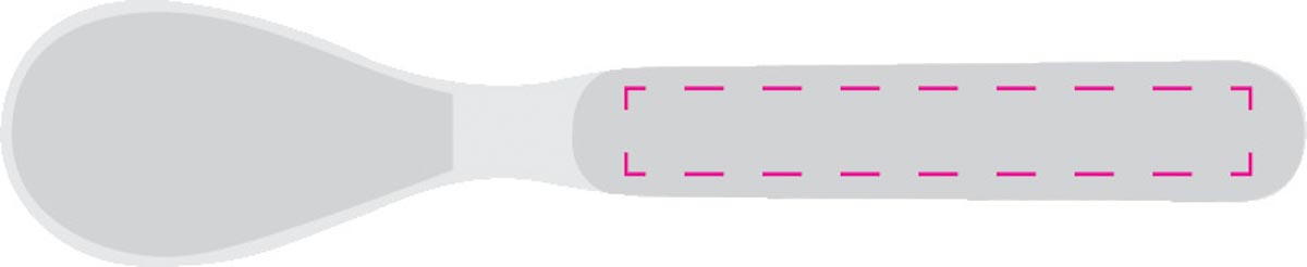 gecentreerd op handvat (6,5x0,9 cm)