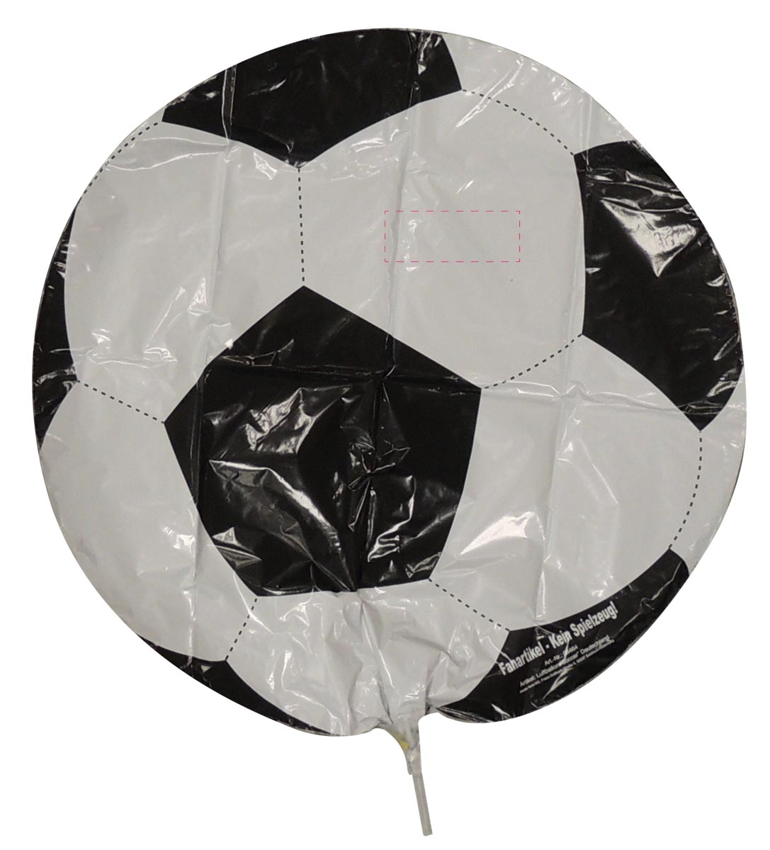 op een wit segment (8x3 cm)