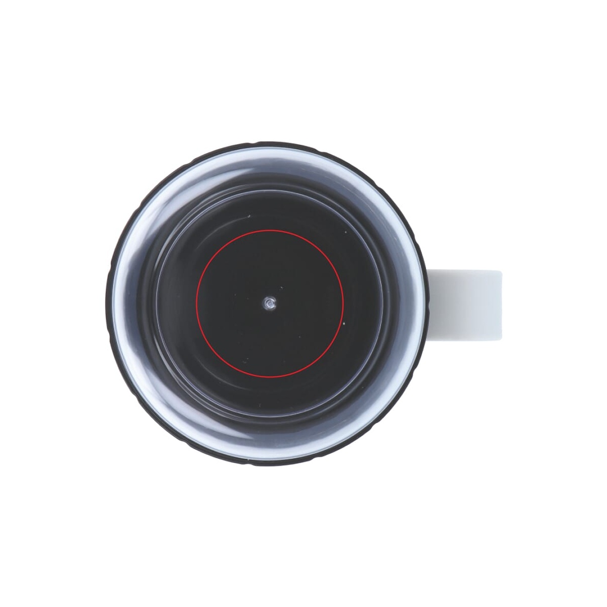 Op de deksel (Ø 45 mm)