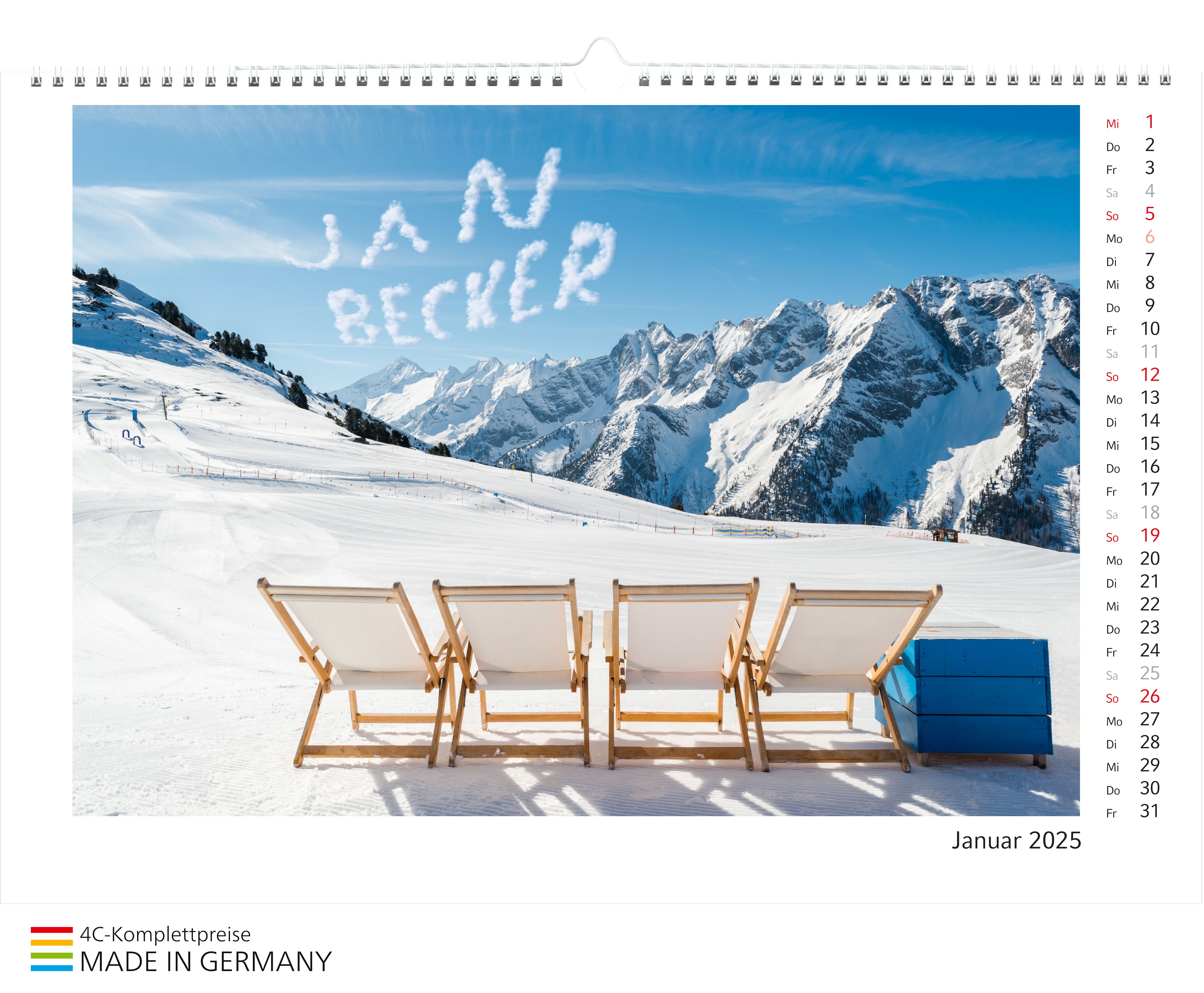 op elk vel, vooraan rechtsonder (32,0 x 2,5 cm)