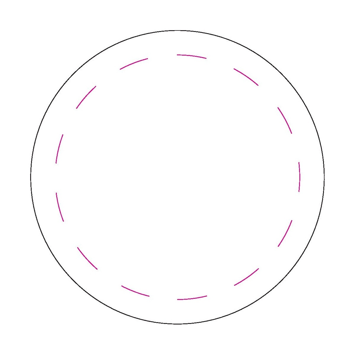 Midden bovenaan (Ø 3,5 cm)
