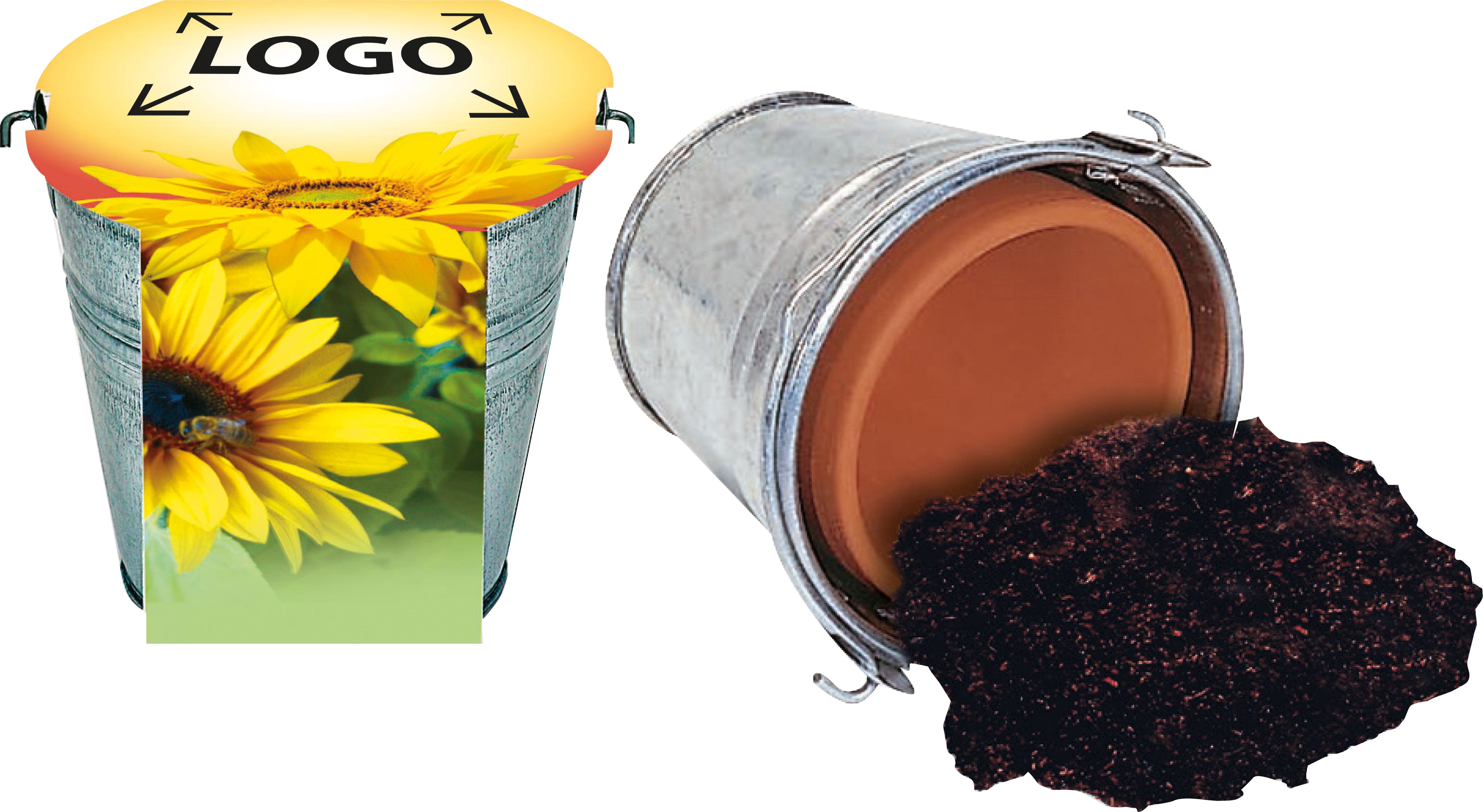 op de banderol (11,3 x 46,8 cm)