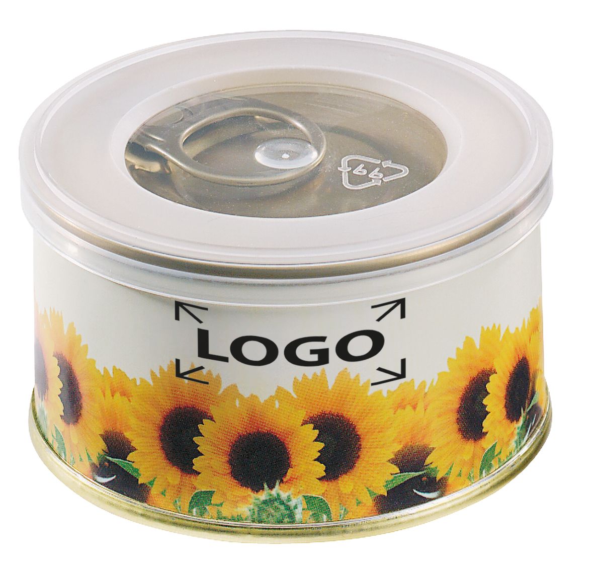 op de banderol (23,3 x 3,15 cm)