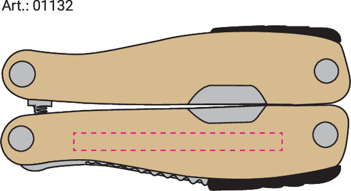 RS: onderste helft in het midden (6x0,5 cm)