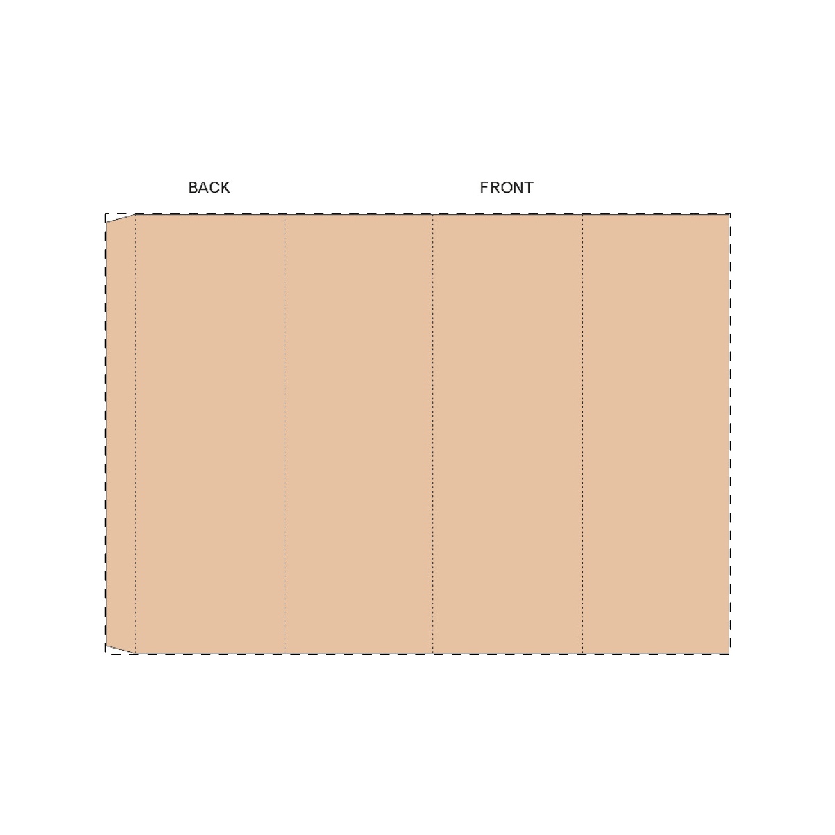 Kraft golfkarton (28,1 x 32,4 cm)