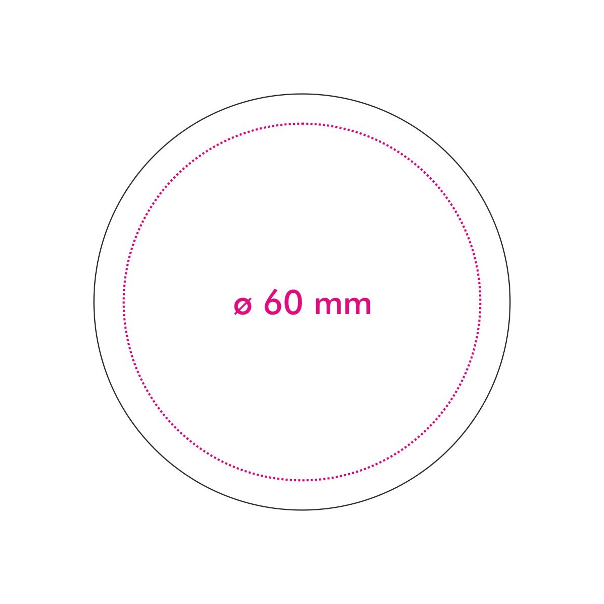 bovenkant (ø 6 cm)