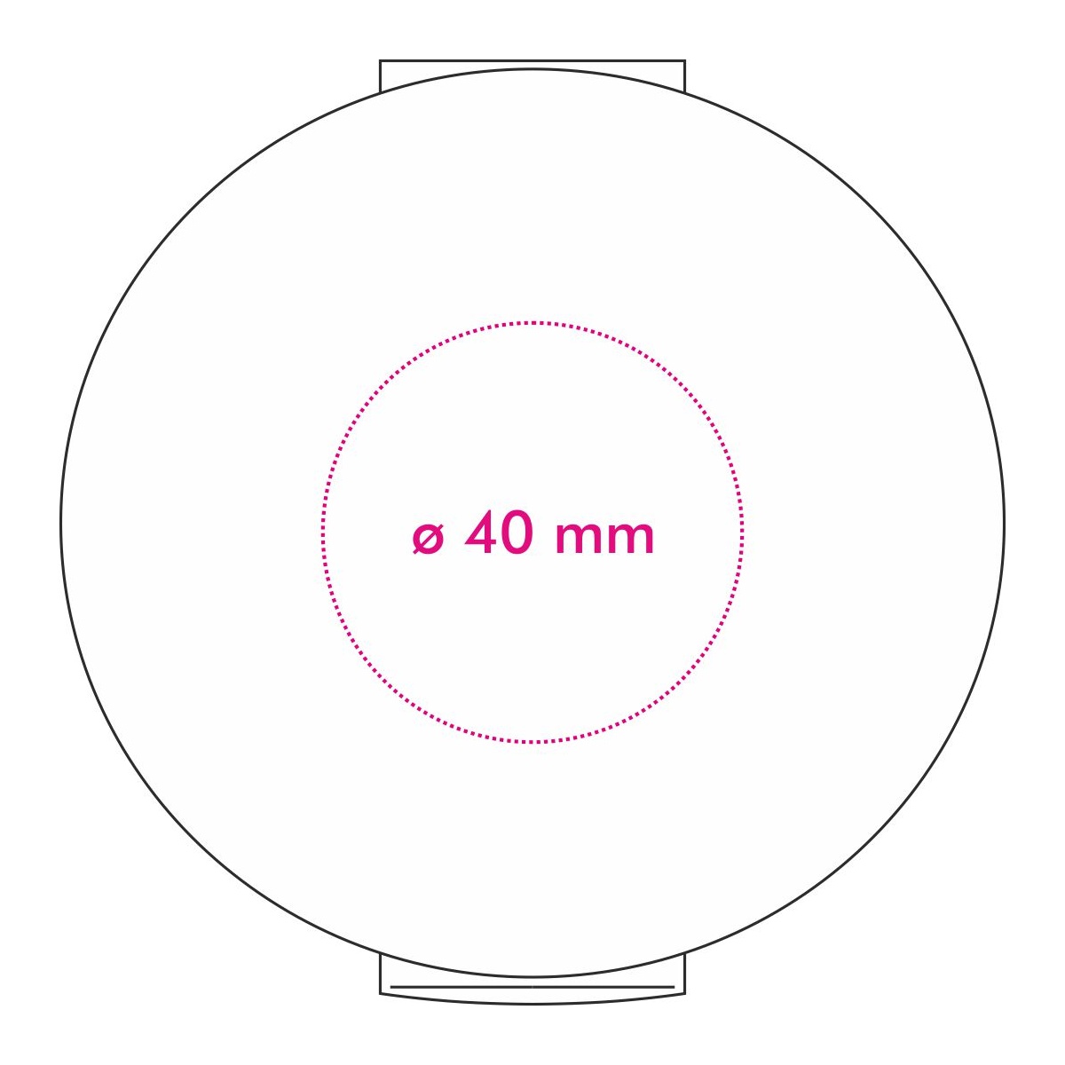 bovenkant (ø 4 cm)