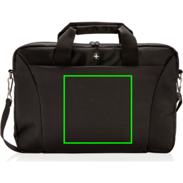 Swiss Peak 15.4” laptop tas PVC-vrij/zwart
