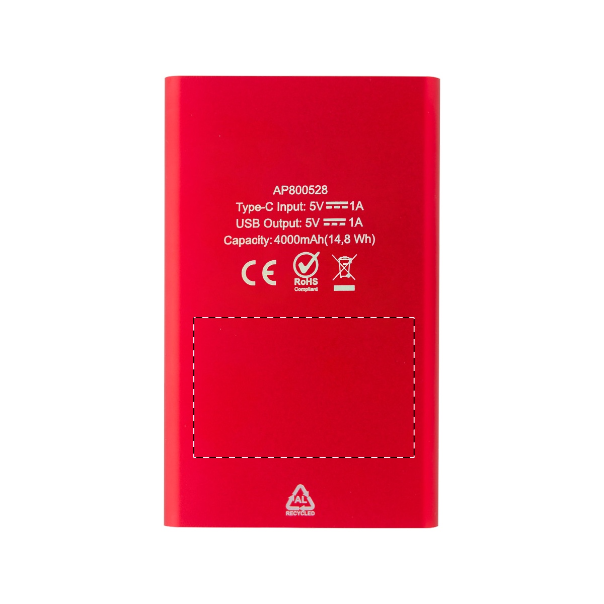 Achterkant (10,6 x 6,4 cm)