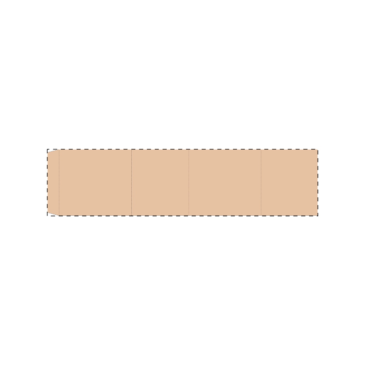 Bovenkant onderste deel (4,5 x 1,5 cm)