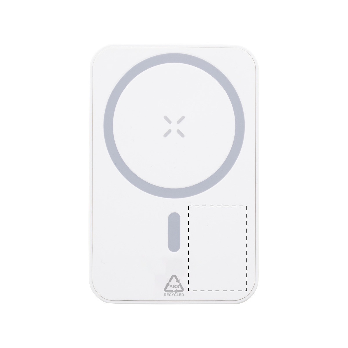 Voorkant links boven het hart (2 x 2,5 cm)