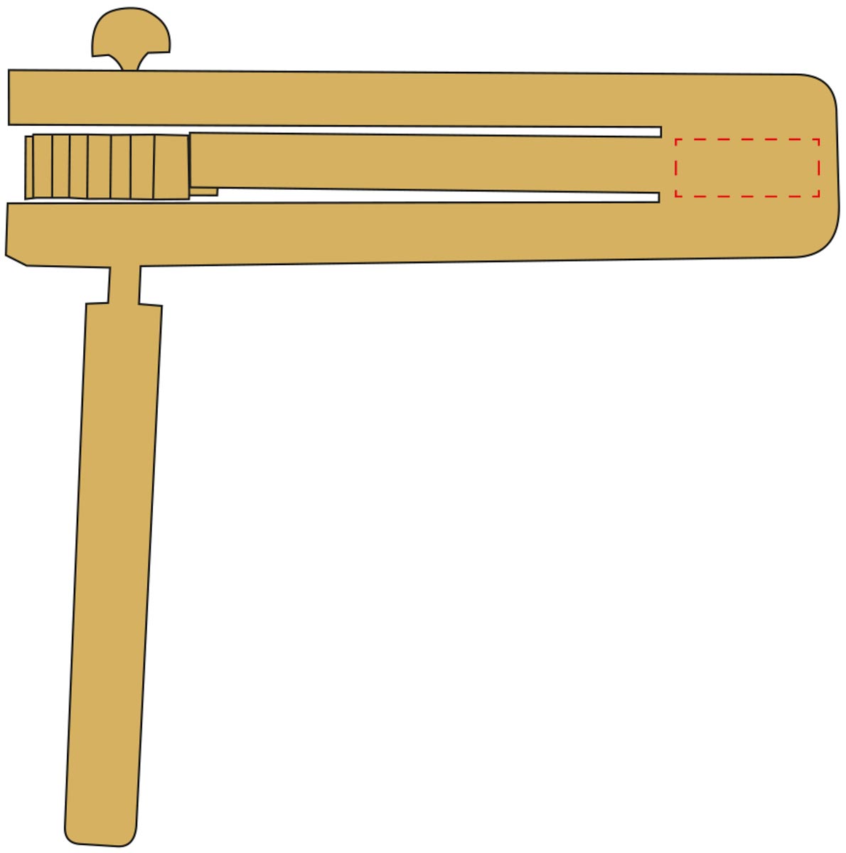 Middenvoor (2,5x1 cm)