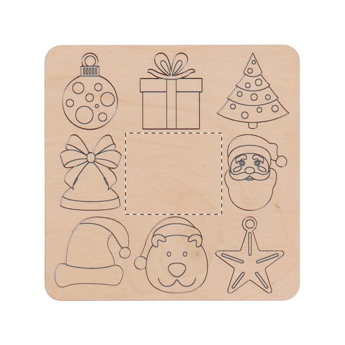 Houten deel voorzijde (4 x 3 cm)