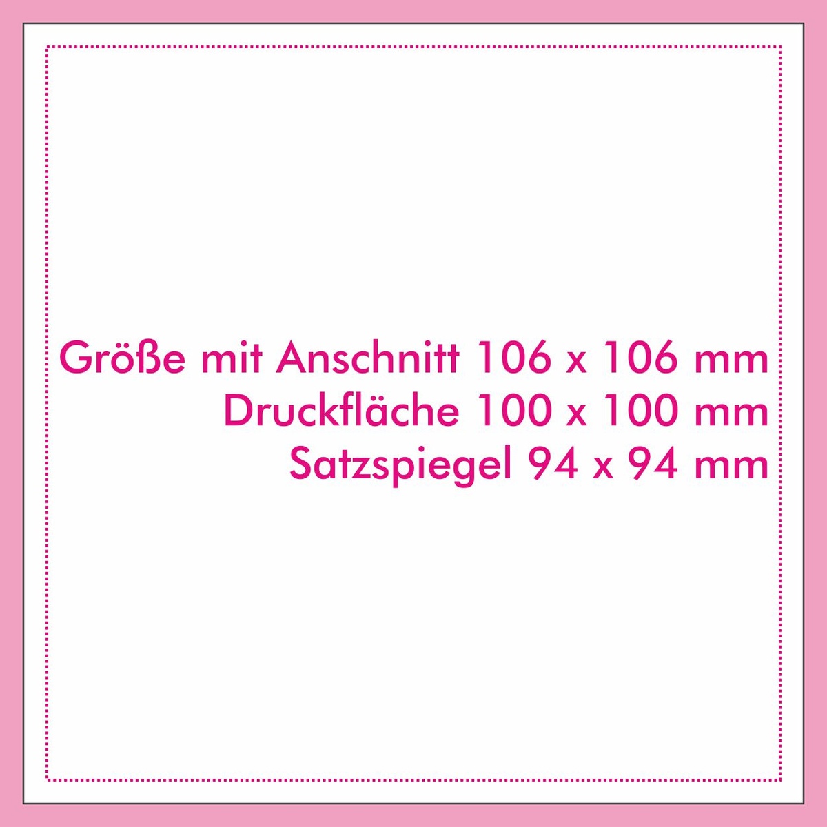 Inlegvel/Sticker voorzijde (10 x 10 cm)