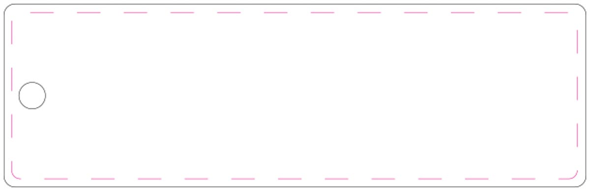 Middenachter (10,2x3 cm)