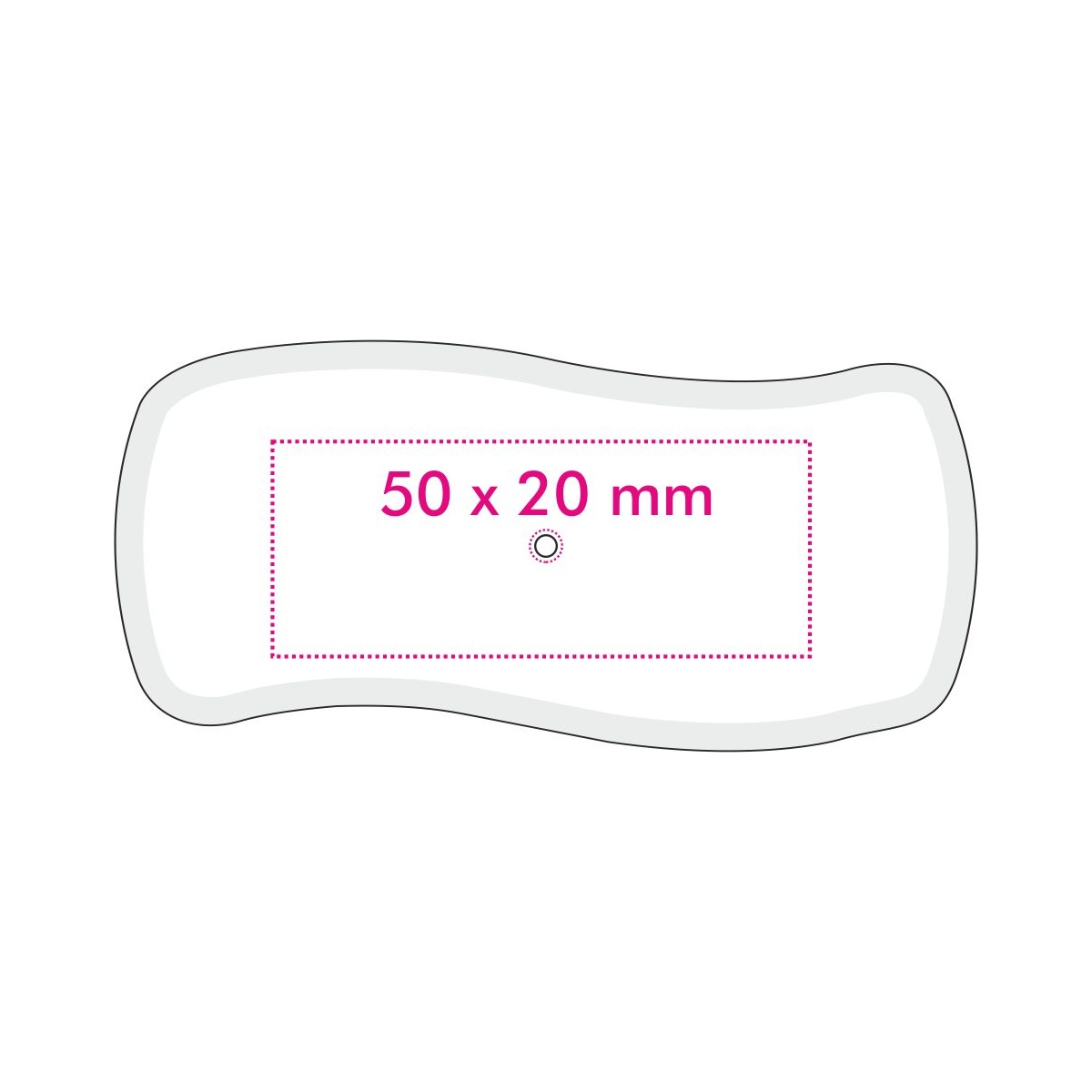 bovenkant (5 x 2 cm)