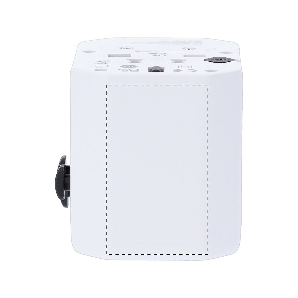 Bovenkant - onderste gebied (2 x 1 cm)