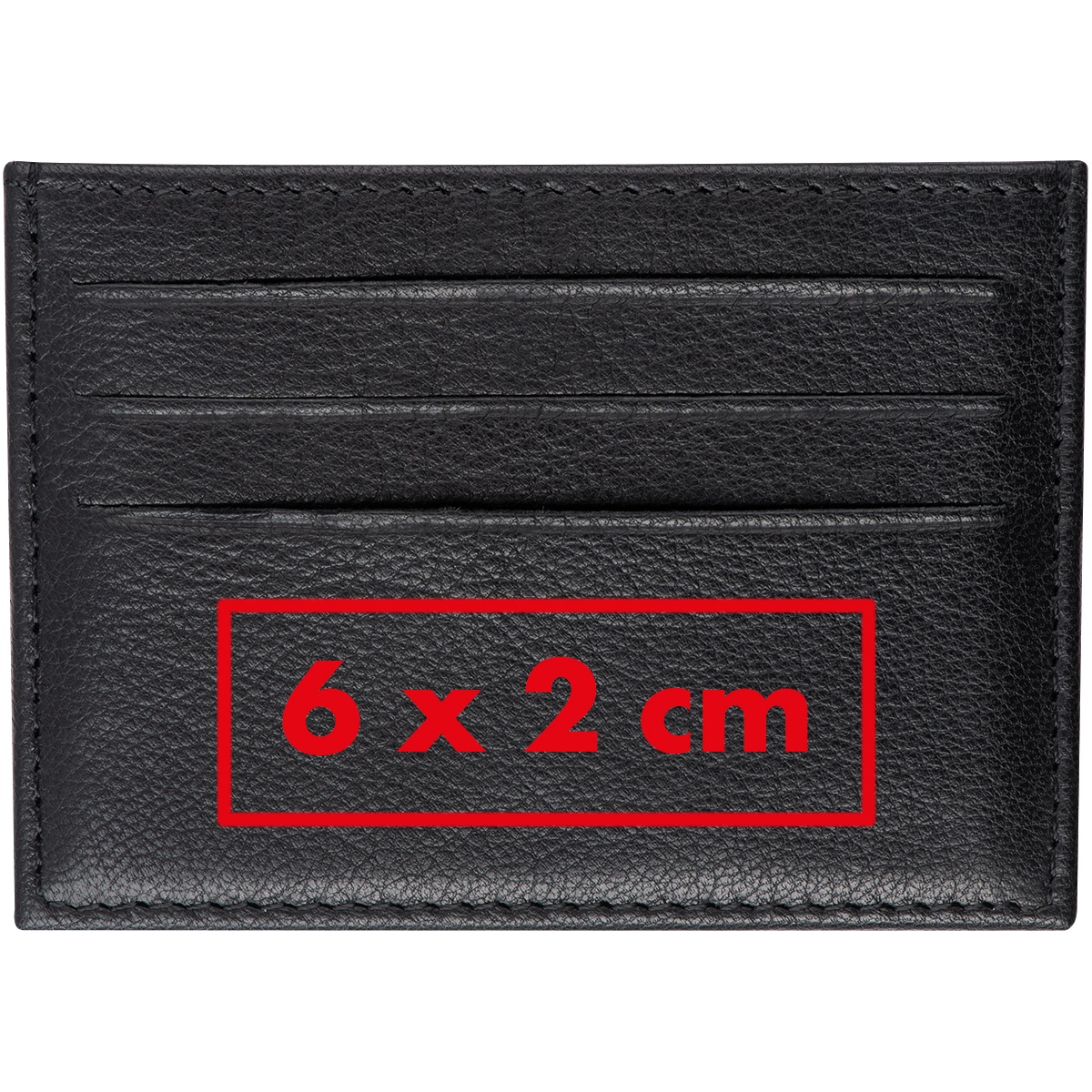 Op de onderkant (4 x 1,5 cm)