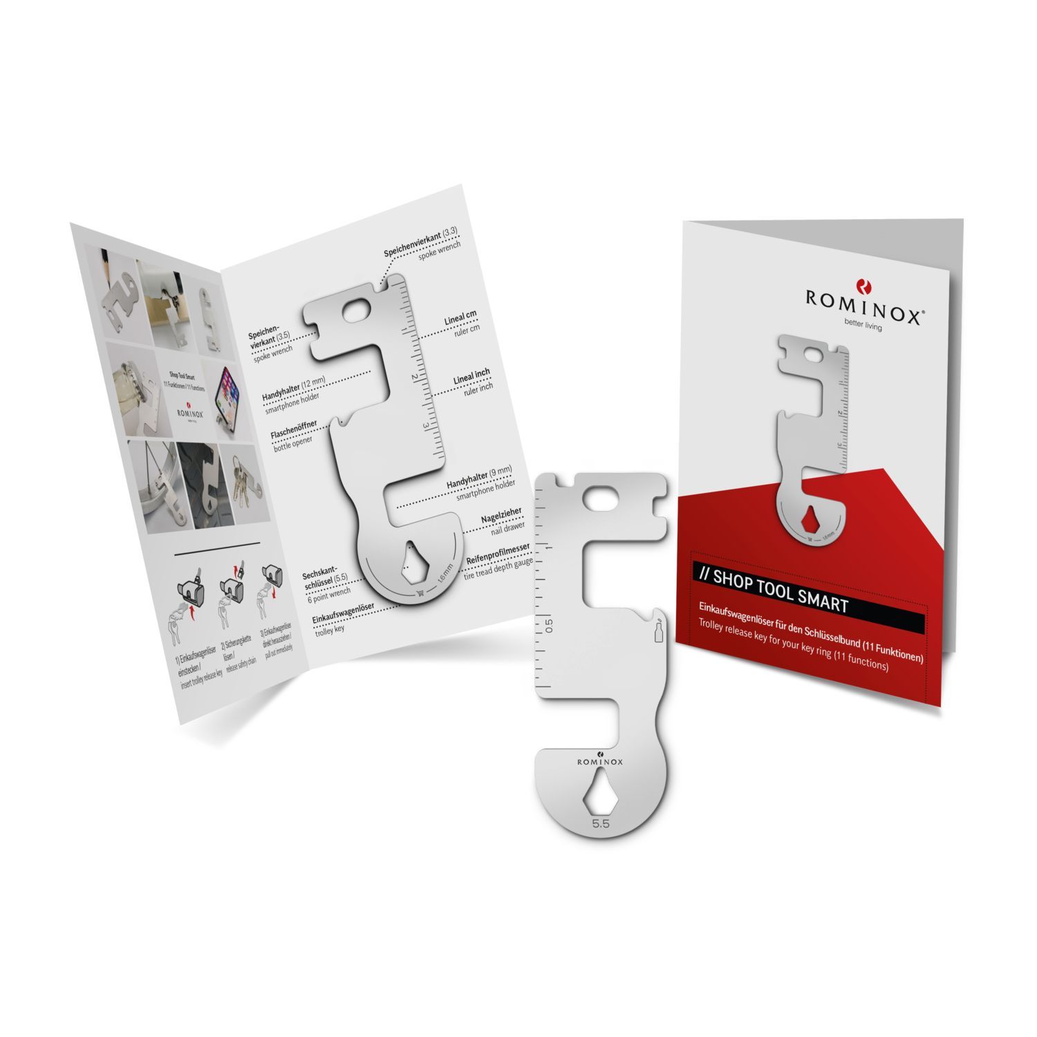 op het gereedschap voor de winkel (1,8 x 1,2 cm)