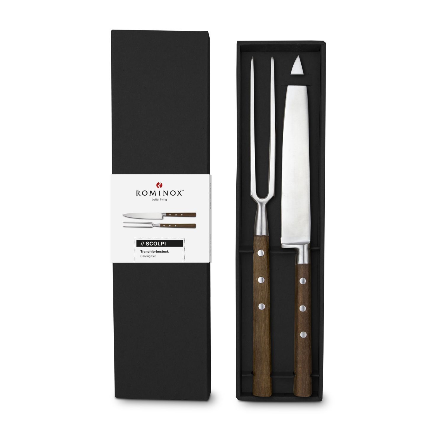 op het bestek (0,5 x 7 cm)