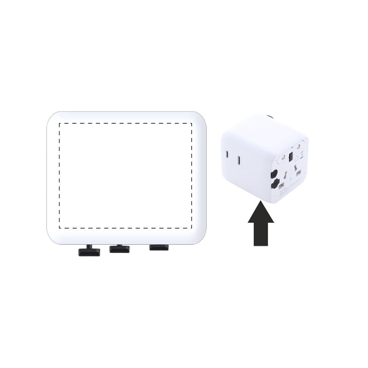 Onderkant (2,5 x 2,5 cm)